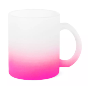 CANECA CHOPP JATEADA DEGRADE 320ML - PINK