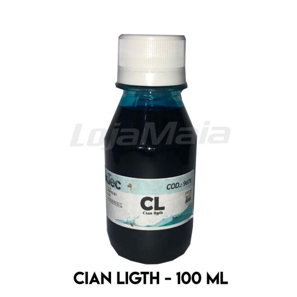 TINTA CORANTE INKTEC -  100ML -  LIGHT CYAN